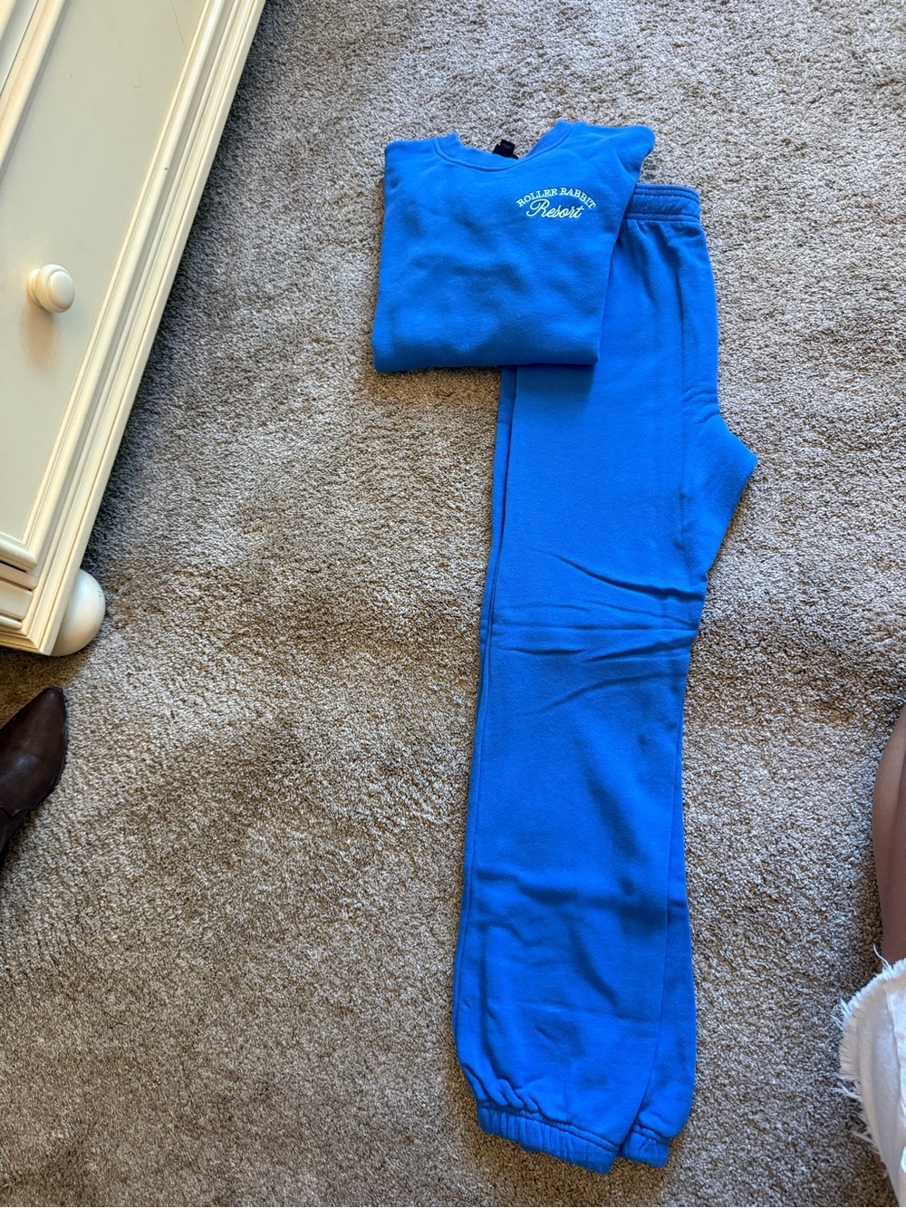 Roller Rabbit Bright Blue Sweatshirt and Joggers Set